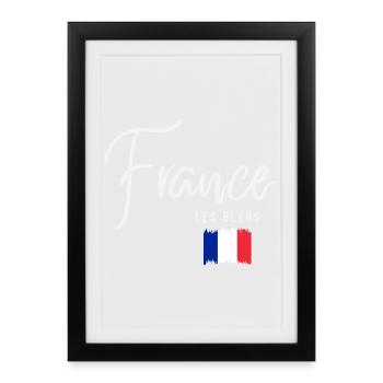 Fabriqué en France, racines françaises - Affiche encadrée (27 × 37 cm) - noir - Devant
