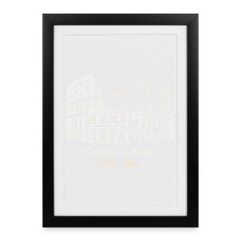 Colosseo Rome La Dolce Vita - Framed poster (27 × 37 cm) - black - Front