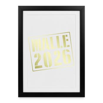 Malle 2026 - Affiche encadrée (27 × 37 cm) - noir - Devant