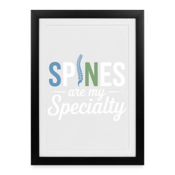 Licensed DC Professional Spinal Adjustment Apparel - Framed poster (27 × 37 cm) - black - Front