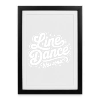 Danse en ligne Quoi d’autre ? - Affiche encadrée (27 × 37 cm) - noir - Devant