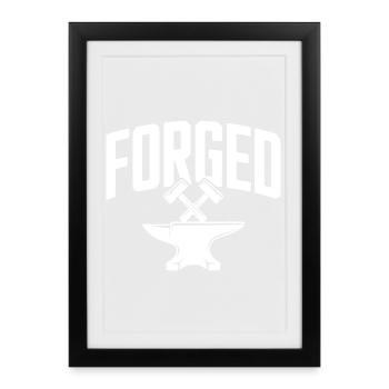 Forged - Framed poster (27 × 37 cm) - black - Front
