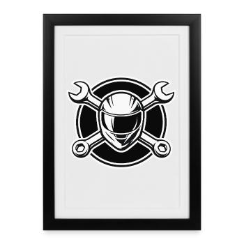 Workshop is therapy - Framed poster (27 × 37 cm) - black - Front