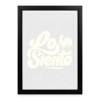 I'm Sorry - Lo Siento - Viral Memes - Framed poster (27 × 37 cm) - black - Front