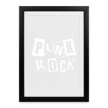 punk-01Punk Rock – Rebellious Music & Alternative - Framed poster (27 × 37 cm) - black - Front