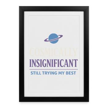 Existential humor, nihilism, humor, - Framed poster (27 × 37 cm) - black - Front