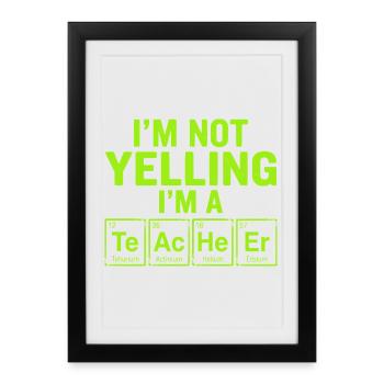 Teacher Periodic Table Class Of 2026 - Framed poster (27 × 37 cm) - black - Front