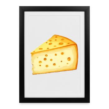 Cheese - Framed poster (27 × 37 cm) - black - Front