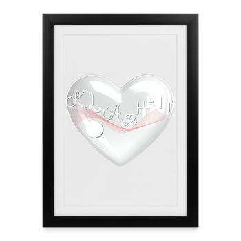 CLARTÉ – Regarder vers l’intérieur - Affiche encadrée (27 × 37 cm) - noir - Devant