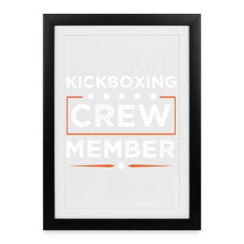 Kickboxing Crew - Framed poster (27 × 37 cm) - black - Front