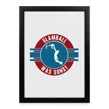 Slamball Slamball Player Slamball Game Team - Framed poster (27 × 37 cm) - black - Front