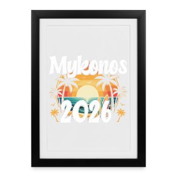 Mykonos 2026 - Framed poster (27 × 37 cm) - black - Front
