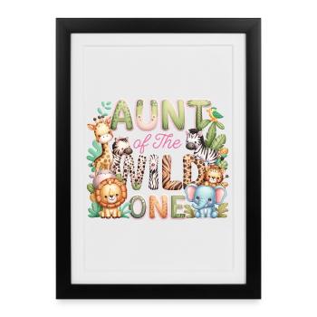 Tante du Sauvage - Affiche encadrée (27 × 37 cm) - noir - Devant