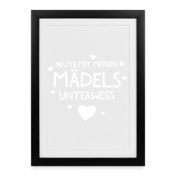 Junggesellinnenabschied - Gerahmtes Poster (27 × 37 cm) - Schwarz - Vorne
