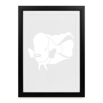 Aquaristic Aquarium - Framed poster (27 × 37 cm) - black - Front