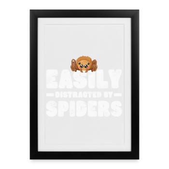 Spider Tarantula - Framed poster (27 × 37 cm) - black - Front