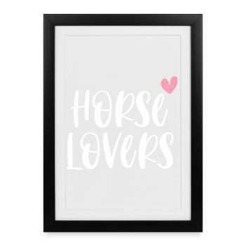 Horse Lovers Horse Riding Gift - Framed poster (27 × 37 cm) - black - Front