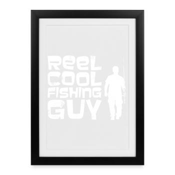 Cool Fisherman - Framed poster (27 × 37 cm) - black - Front