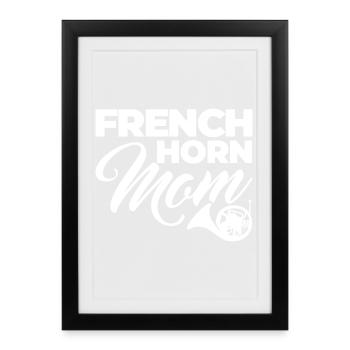 French Horn Mother - Framed poster (27 × 37 cm) - black - Front