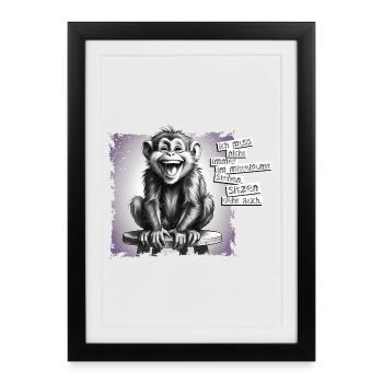I don't always have to be the center of attention - Framed poster (27 × 37 cm) - black - Front