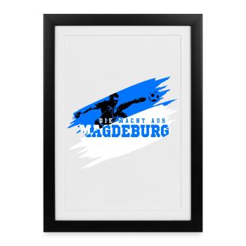 La puissance de Magdebourg - Affiche encadrée (27 × 37 cm) - noir - Devant