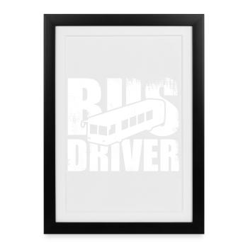 Bus Driver - Framed poster (27 × 37 cm) - black - Front
