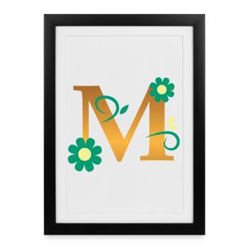 M - Affiche encadrée (27 × 37 cm) - noir - Devant