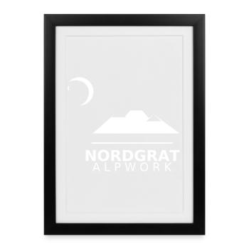 North Ridge Alpwork - Framed poster (27 × 37 cm) - black - Front