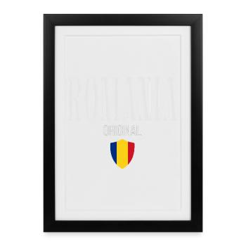 Originaire de Roumanie, né en Roumanie - Affiche encadrée (27 × 37 cm) - noir - Devant
