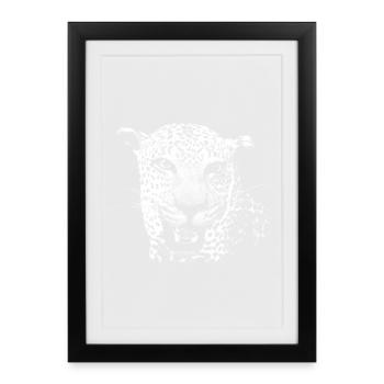 Leopard - Framed poster (27 × 37 cm) - black - Front