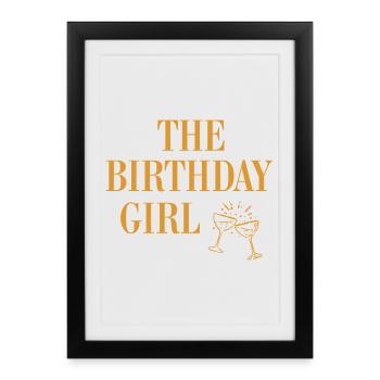La fille d’anniversaire - Affiche encadrée (27 × 37 cm) - noir - Devant