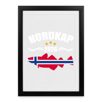 North Cape 2026 - Framed poster (27 × 37 cm) - black - Front