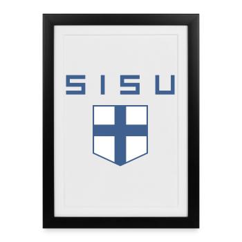sisu - Affiche encadrée (27 × 37 cm) - noir - Devant