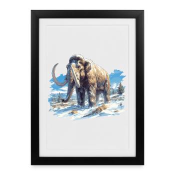 Mammoths Mammoth - Framed poster (27 × 37 cm) - black - Front