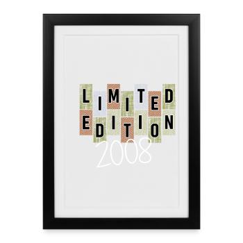Limited Edition 2008 18th Birthday Gift - Framed poster (27 × 37 cm) - black - Front