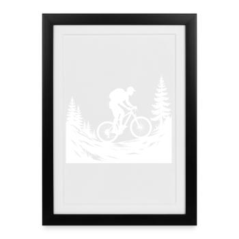 VTT VTT - Affiche encadrée (27 × 37 cm) - noir - Devant