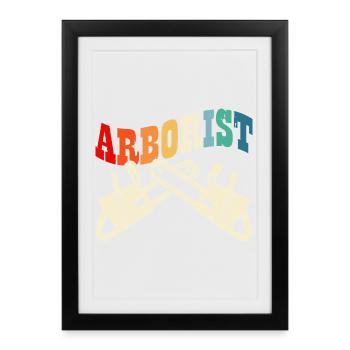 Arborist Woodworker Woodworker Gift - Framed poster (27 × 37 cm) - black - Front