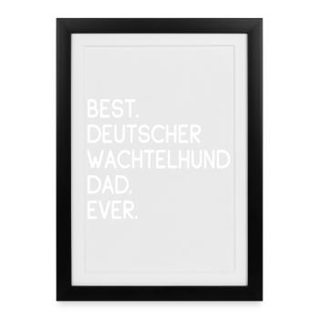 German Quail Dog - Framed poster (27 × 37 cm) - black - Front