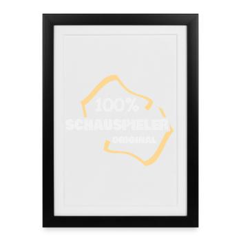 Actor as a profession - Framed poster (27 × 37 cm) - black - Front