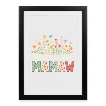 Gesegnet Mamaw genannt zu werden - Framed poster (27 × 37 cm) - black - Front