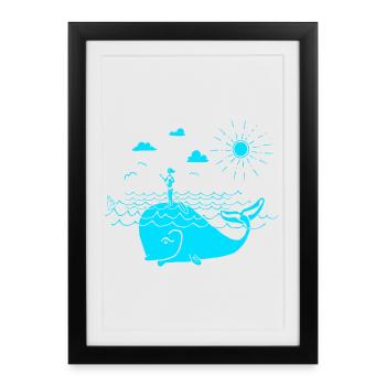 SOUPER - Affiche encadrée (27 × 37 cm) - noir - Devant