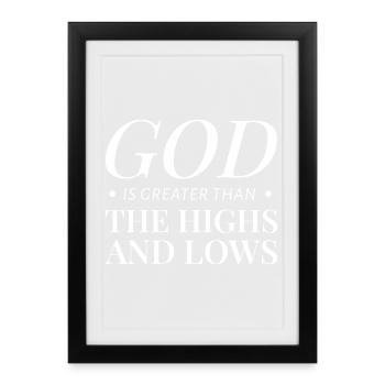 Paroles de Dieu Paroles - Affiche encadrée (27 × 37 cm) - noir - Devant