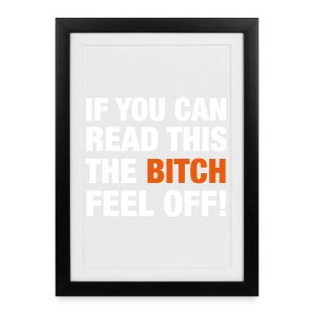 Motorcyclist Passenger - Framed poster (27 × 37 cm) - black - Front