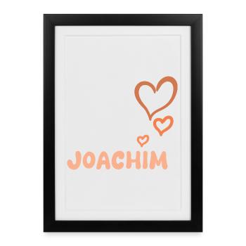 Joachim - Affiche encadrée (27 × 37 cm) - noir - Devant