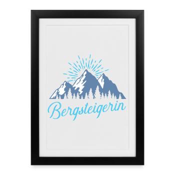 Grimpeur - Affiche encadrée (27 × 37 cm) - noir - Devant