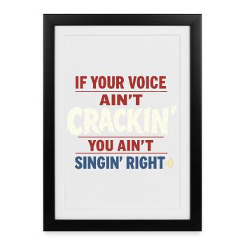Communauté de musique folk Shanty Crew - Affiche encadrée (27 × 37 cm) - noir - Devant