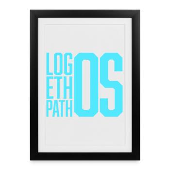 Logos Ethos Pathos Rhetoric Philosophy Student - Framed poster (27 × 37 cm) - black - Front