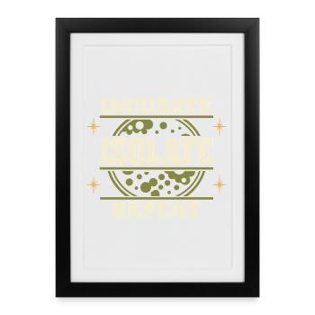 microbiology - Framed poster (27 × 37 cm) - black - Front