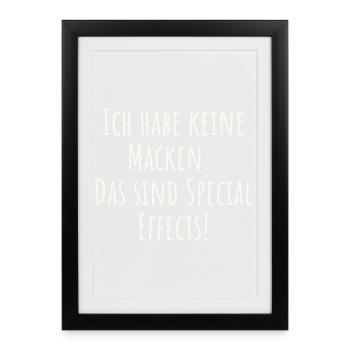 Je n’ai aucun alter. Ce sont des effets spéciaux - Affiche encadrée (27 × 37 cm) - noir - Devant