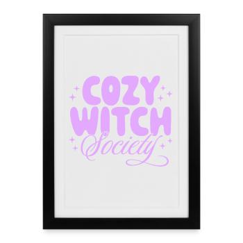 Cozy Witch Society - Framed poster (27 × 37 cm) - black - Front